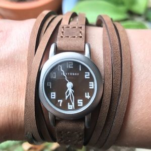 TOKYObay Leather Wrap Wrist Watch